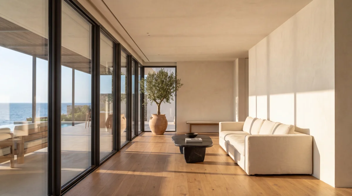 Bright interior of a new home in Cyprus