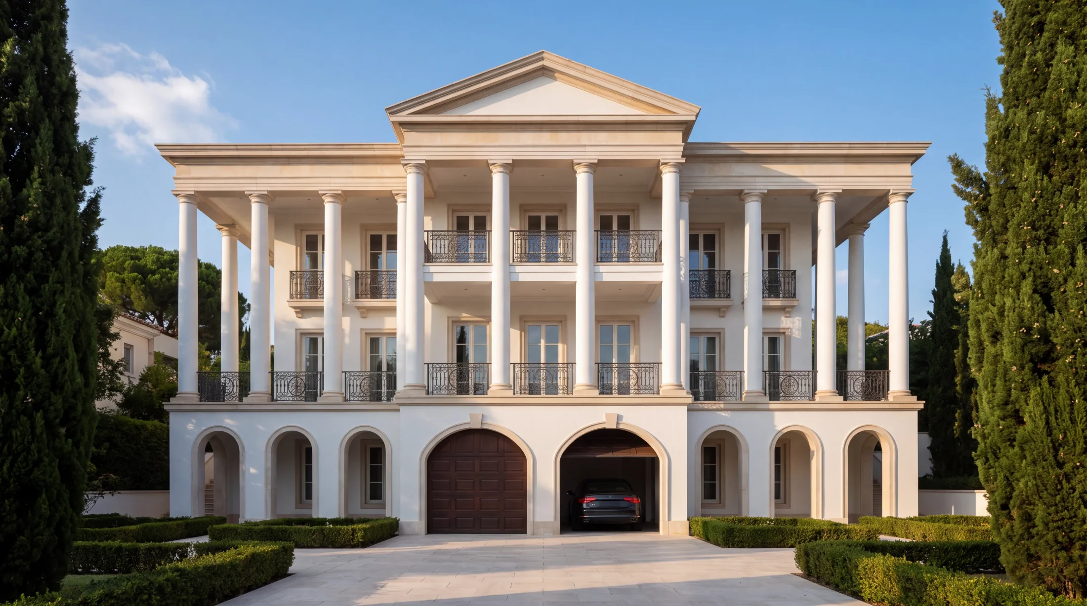 VAN Corporation villa concept in Greek style with columns